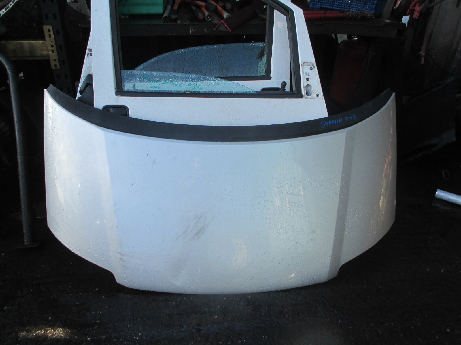 VW VOLKSWAGEN SHARAN 2006 FRONT COMPLETE BONNET HOOD SILVER