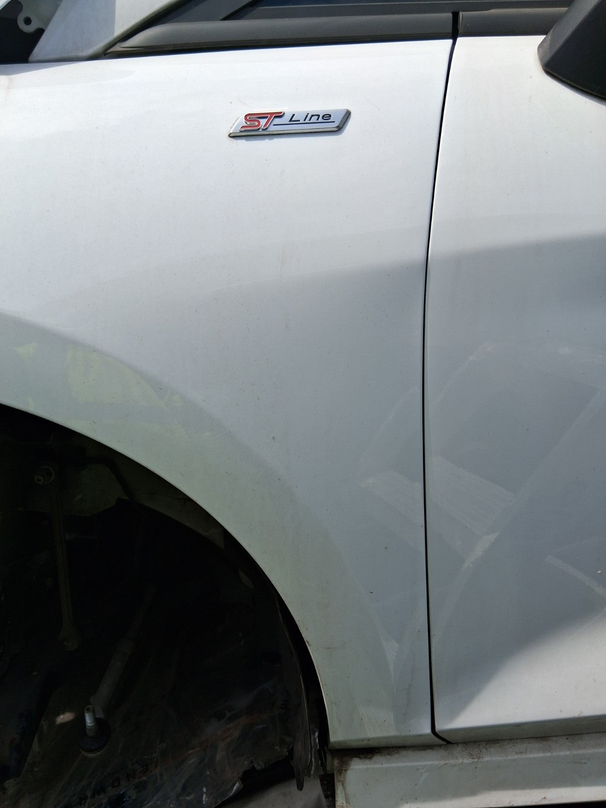 2023 FORD FIESTA MK8 NSF PASSENGER SIDE FRONT LEFT WING PANEL WHITE