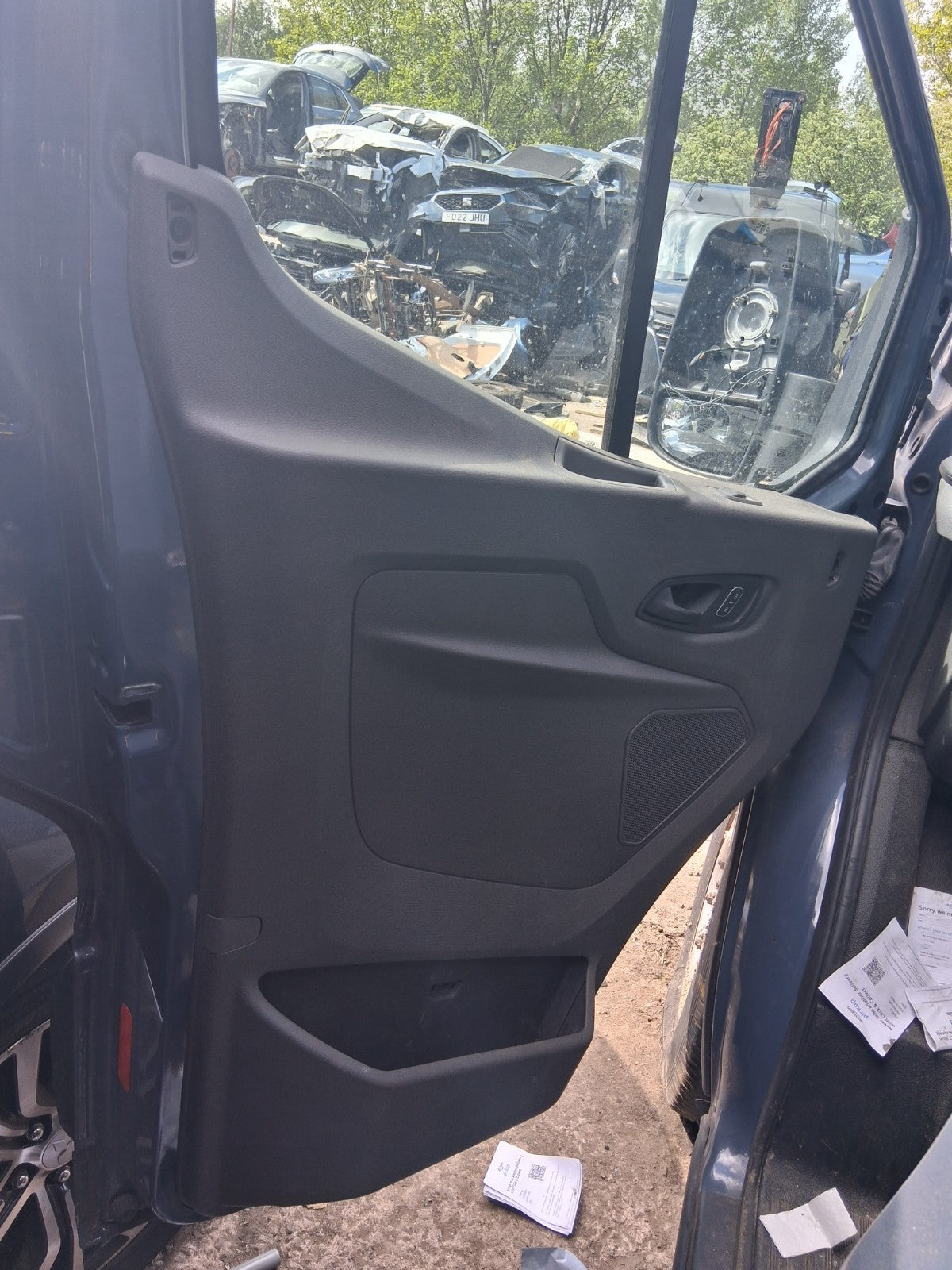 2021 FORD TRANSIT MK8 NSF PASSENGER SIDE FRONT DOOR CARD PANEL