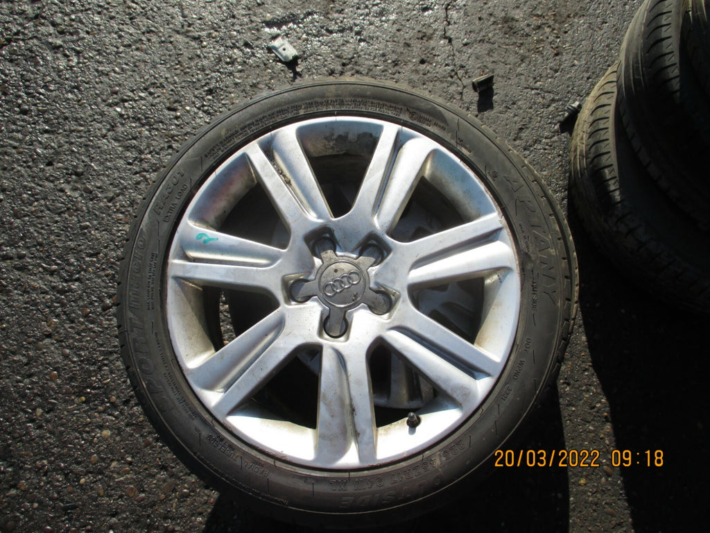 AUDI A4 2011 B8 17 INCH ALLOY WHEEL WITH TYRE 225/45ZR17 REF 2