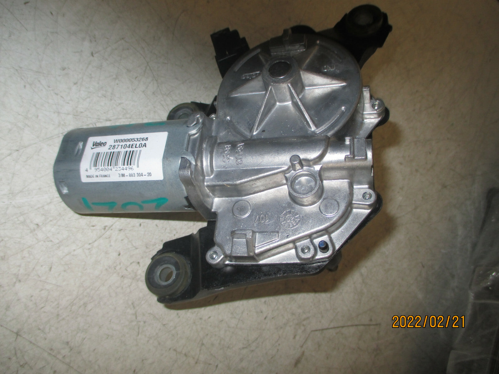 NISSAN QASHQAI MK2 J11 2021 TAILGATE BOOT LID HATCH BOOT WIPER MOTOR