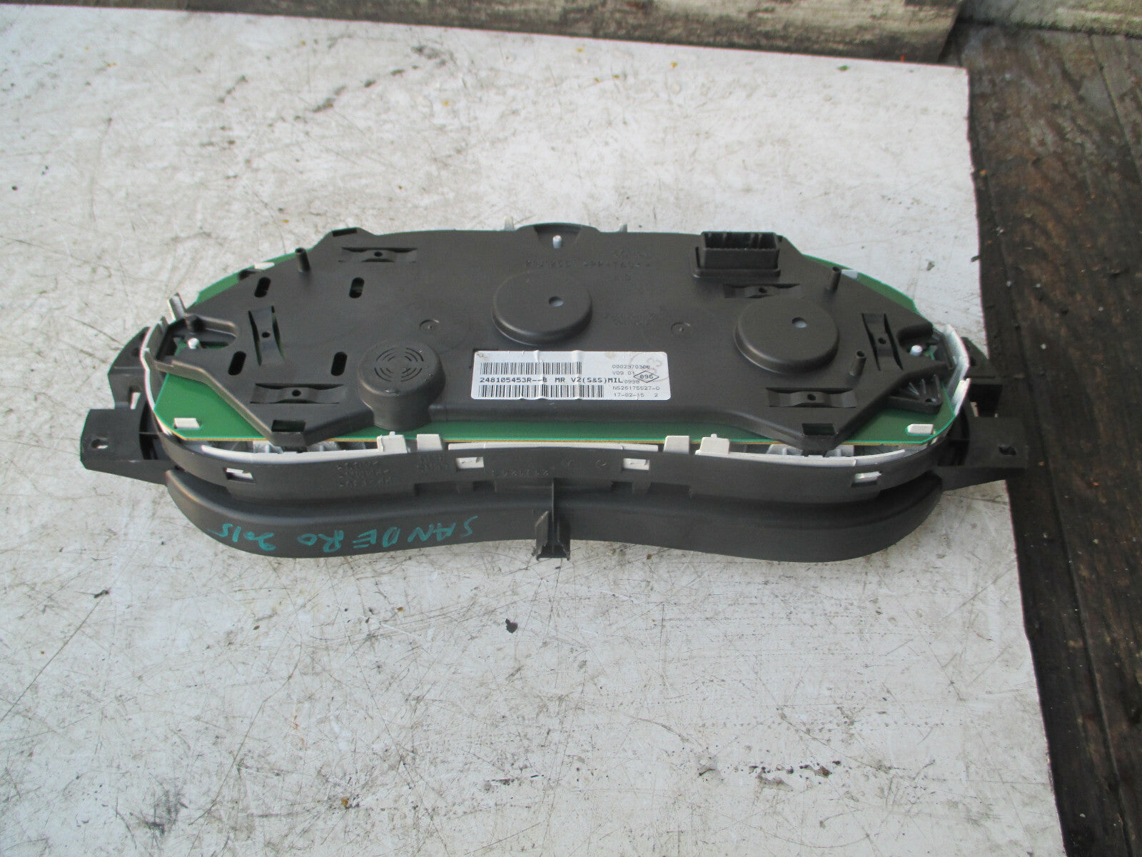 DACIA SANDERO 2015 DIESEL MANUAL SPEEDOMETER INSTRUMENT CLUSTER 248105453R