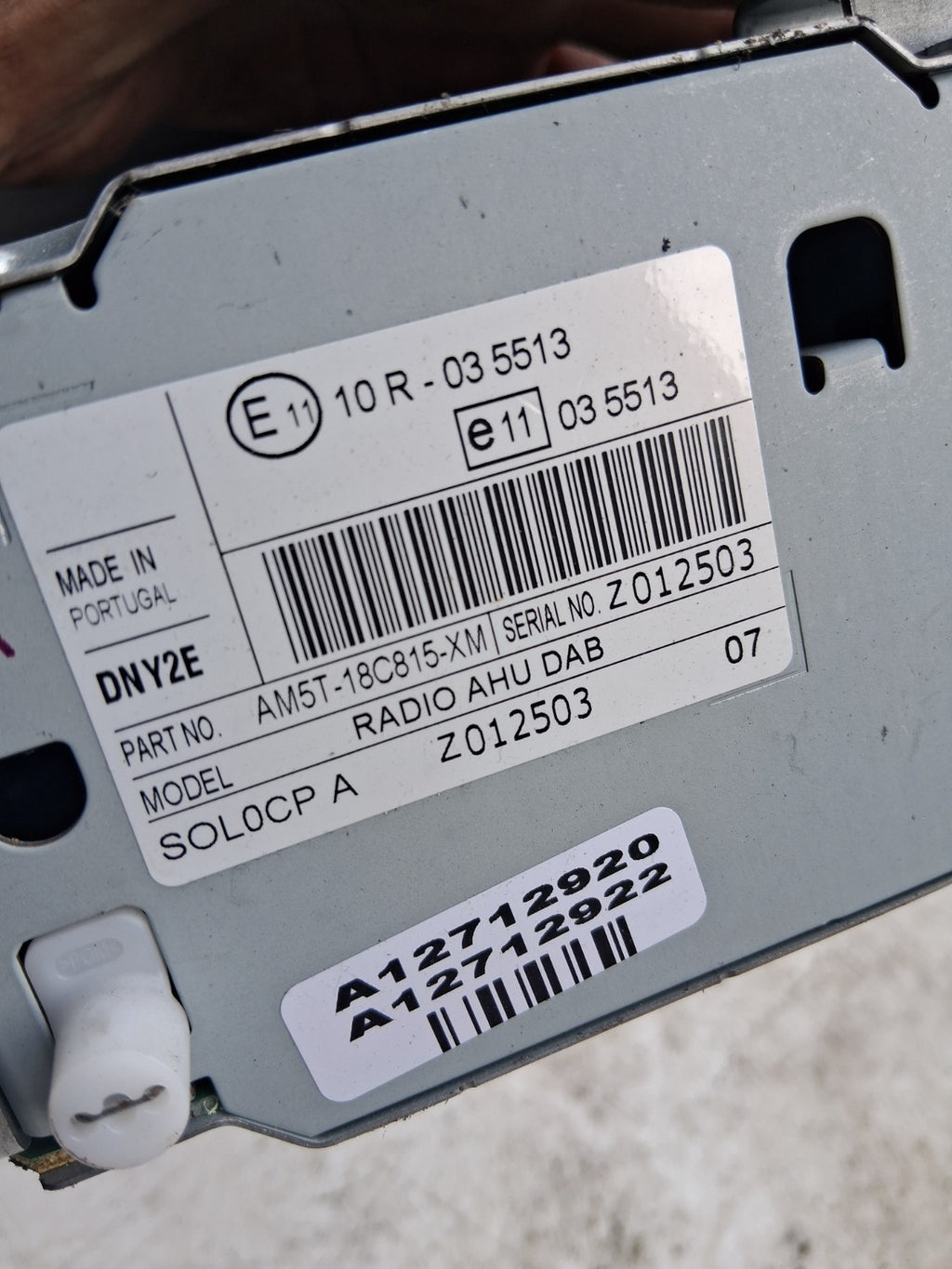 2014 FORD FIESTA MK7 CD PLAYER RADIO MULTIMEDIA HEAD UNIT AM5T18C15XM
