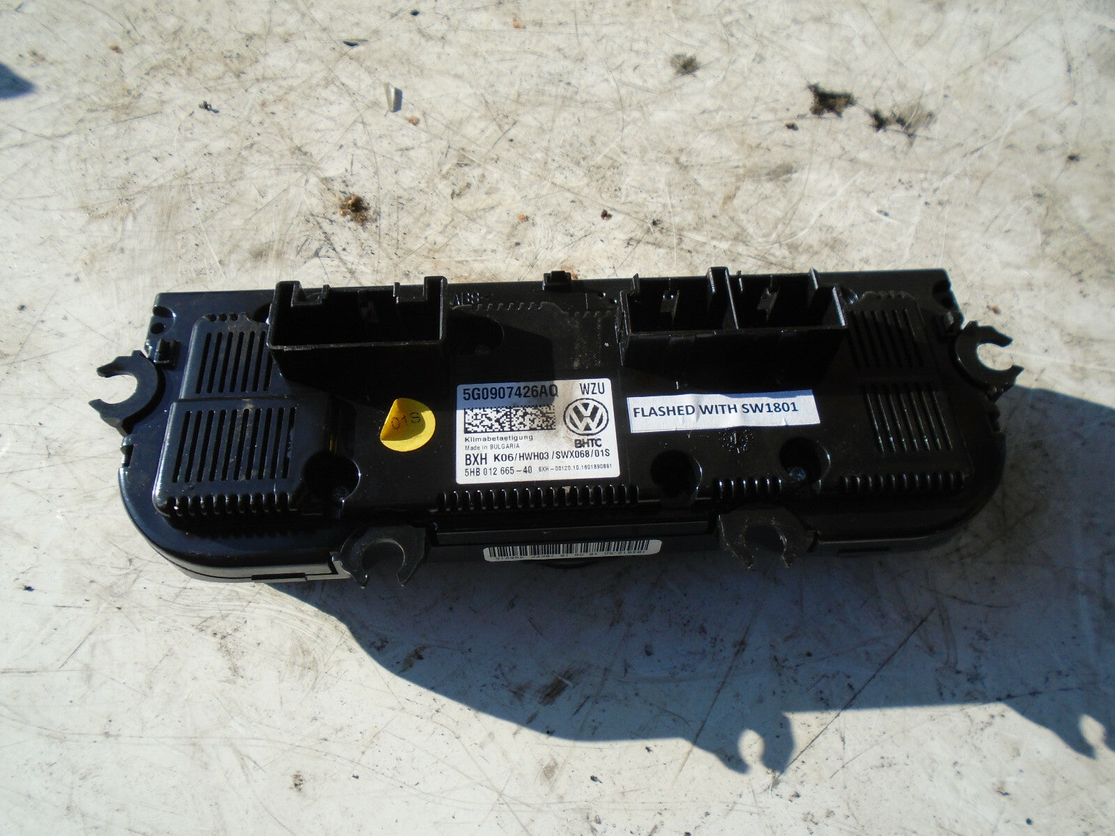 VW VOLKSWAGEN 2017 B8 PASSAT HEATER AC CLIMATE CONTROL SWITCH PANEL 5G0907426AQ