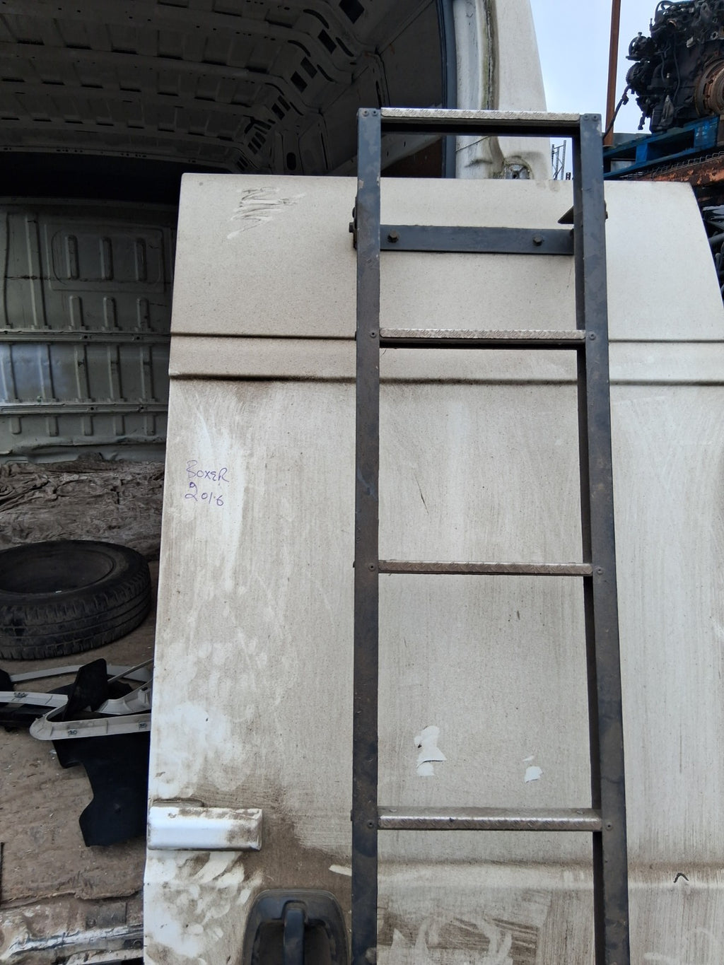2016 PEUGEOT BOXER MK3 OSR DRIVER SIDE REAR RIGHT COMPLETE DOOR WHITE