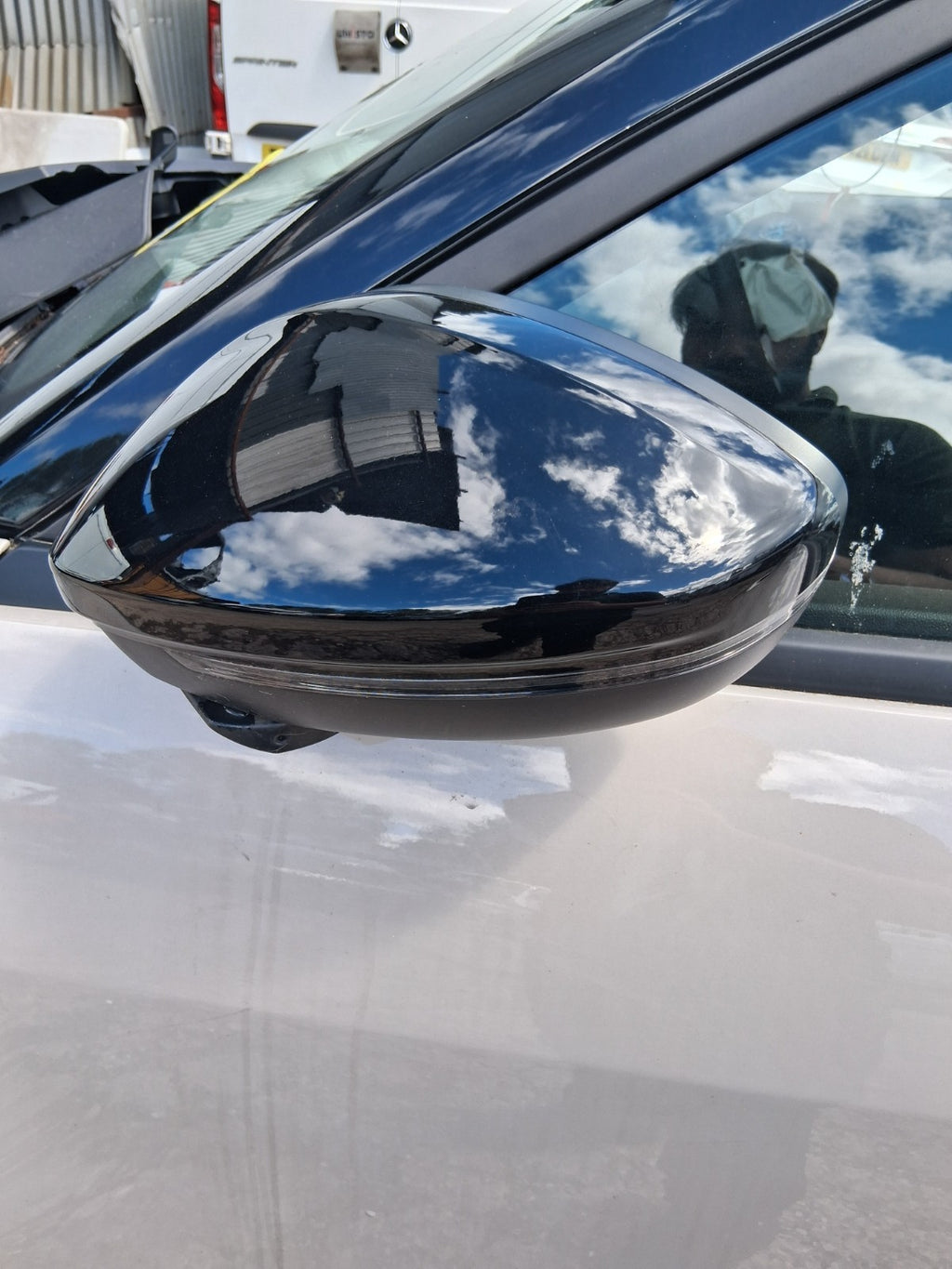 2025 ALFA ROMEO JUNIOR NSF PASSENGER SIDE FRONT MANUALFOLD WING MIRROR GREY 640