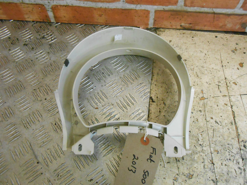 FIAT 500 312 2013 SPEEDO INSTRUMENT CLUSTER SURROUND TRIM PANEL CREAM