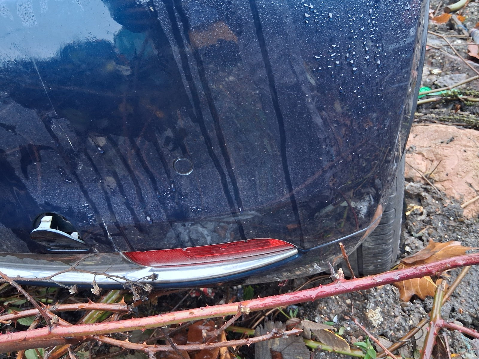 2023 FIAT 500 MHEV COMPLETE REAR BUMPER BLUE