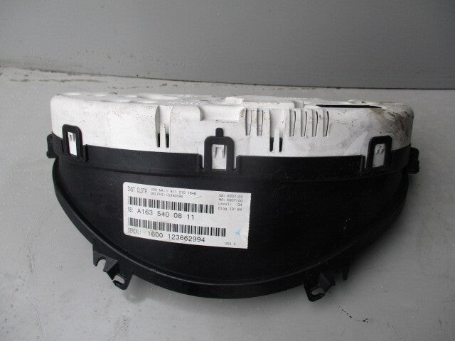 MERCEDES BENZ ML W163 2000 PETROL SPEEDO SPEEDOMETER CLUSTER A1635400811