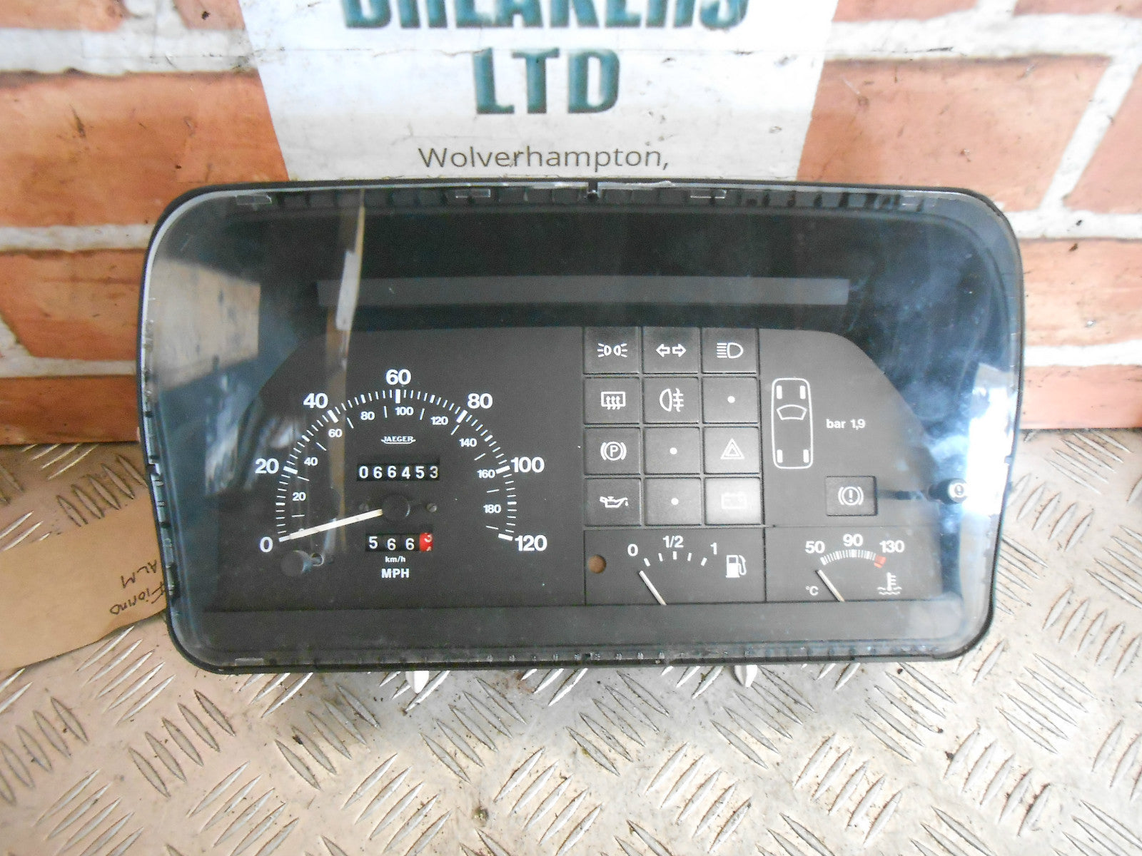 FIAT FIORINO 1994 1.3 CLOCKS SPEEDO INSTRUMENT CLUSTER FUEL GAUGE 51347501