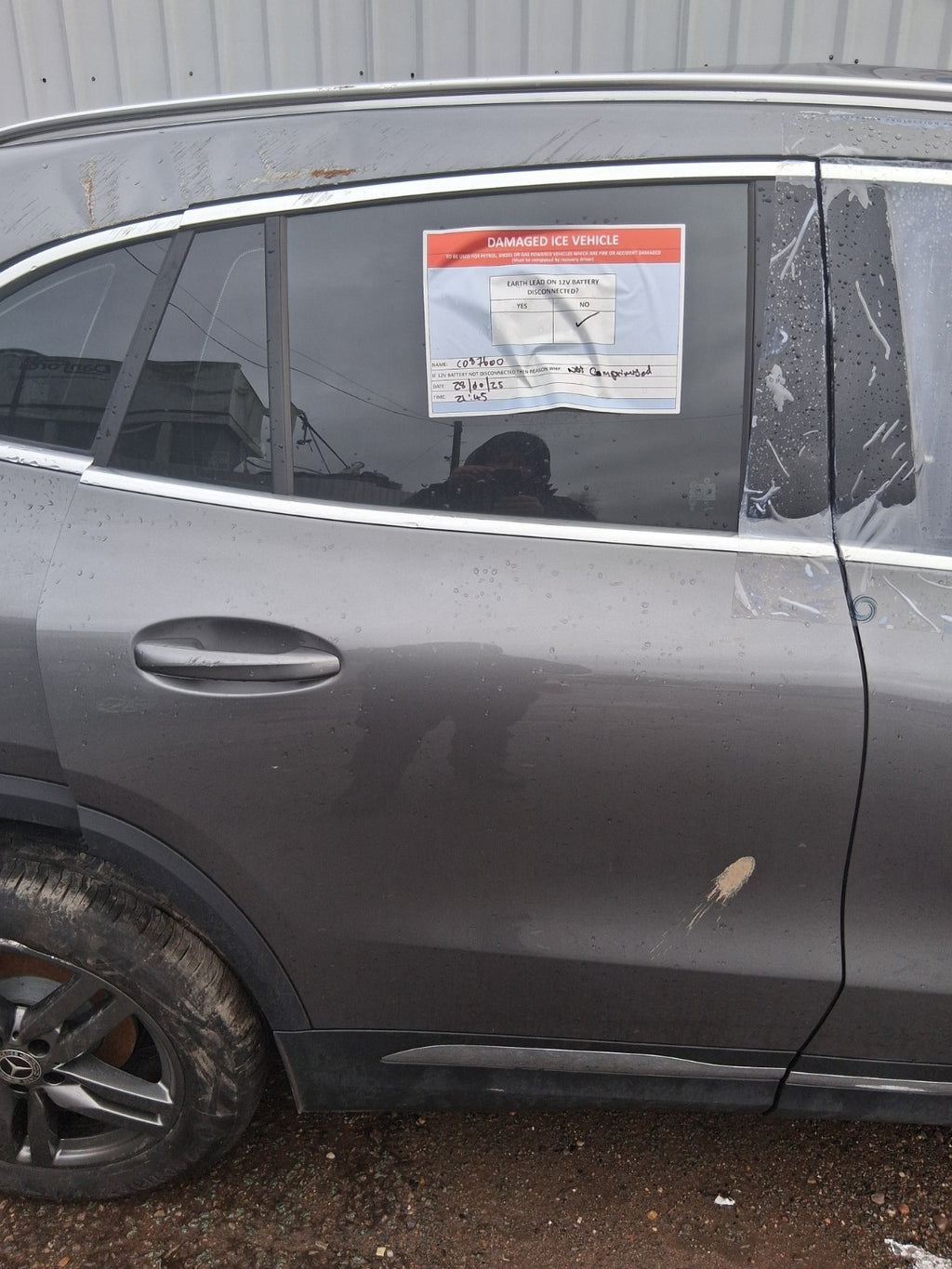 2025 MERCEDES BENZ GLA 180 FACELIFT H247 OSR DRIVER SIDE BARE REAR DOOR GREY 787