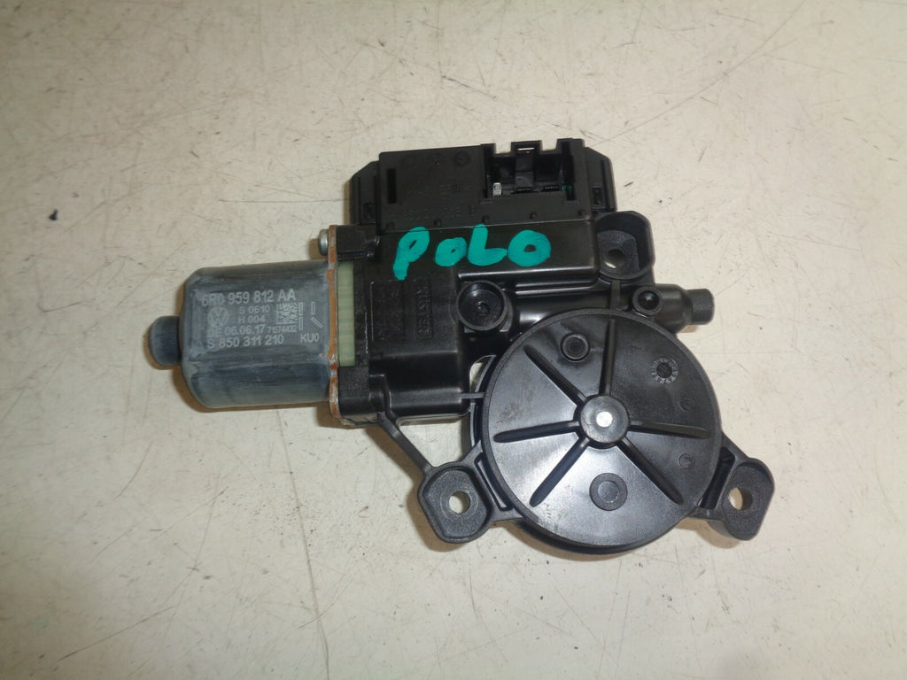 VW VOLKSWAGEN POLO 2017 OS DRIVER SIDE REAR WINDOW MOTOR REGULATOR 6R0959812AA