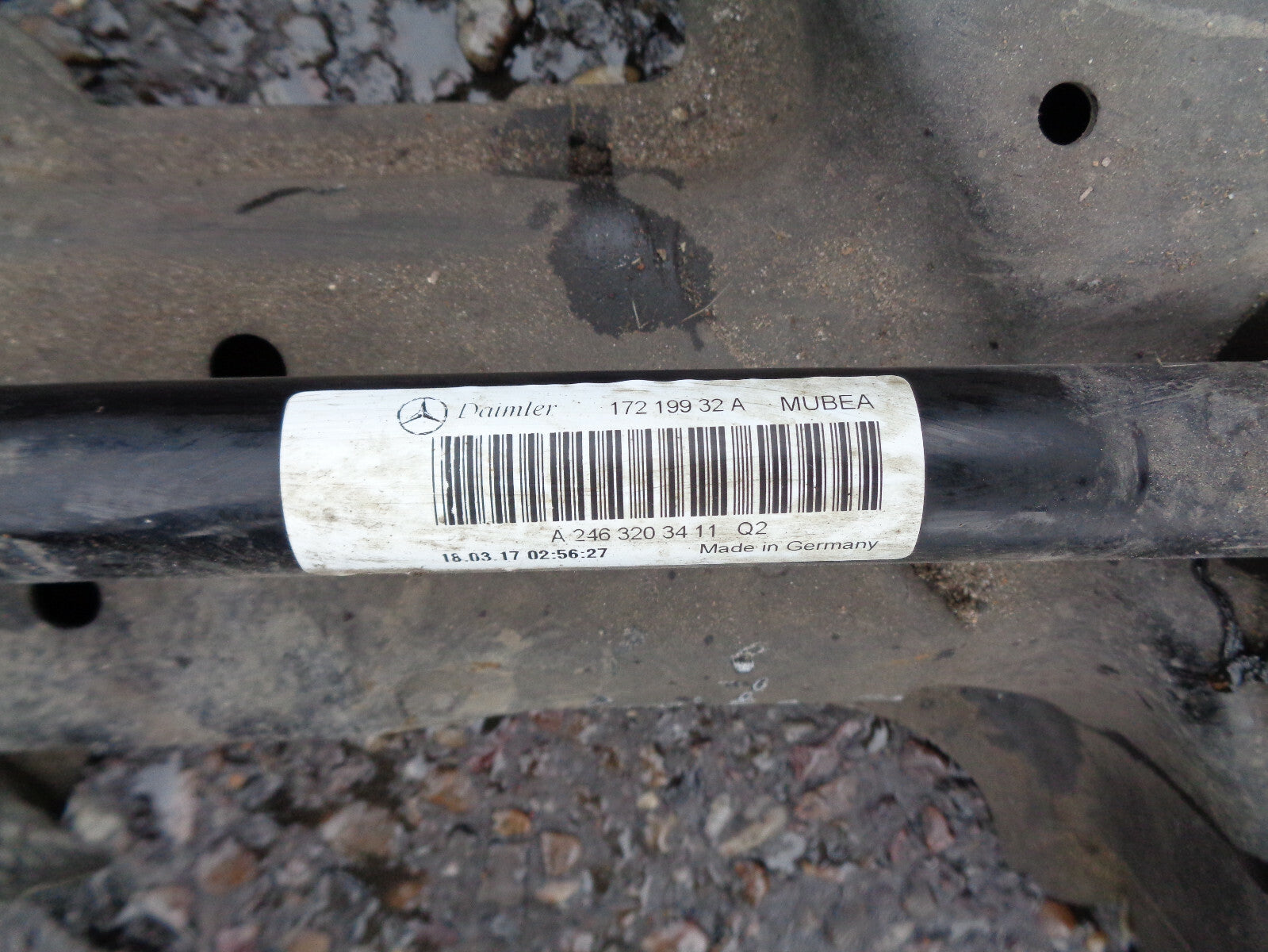 MERCEDES A CLASS 2017 FRONT SUBFRAME SUPPORT  MOUNT BEAM AXLE A2463203411