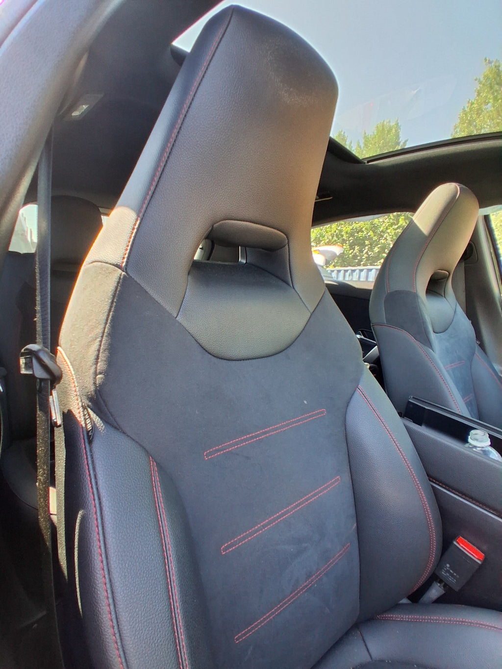 2023 MERCEDES BENZ A CLASS AMG LINE W177 OS DRIVER SIDE ELECTRIC SEAT RED STITCH