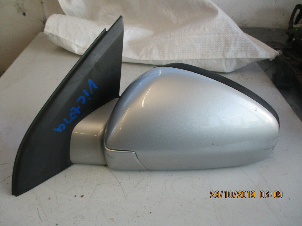 VAUXHALL VECTRA C 2005 NS PASSENGER ELECTRIC DOOR WING MIRROR SILVER 24436149