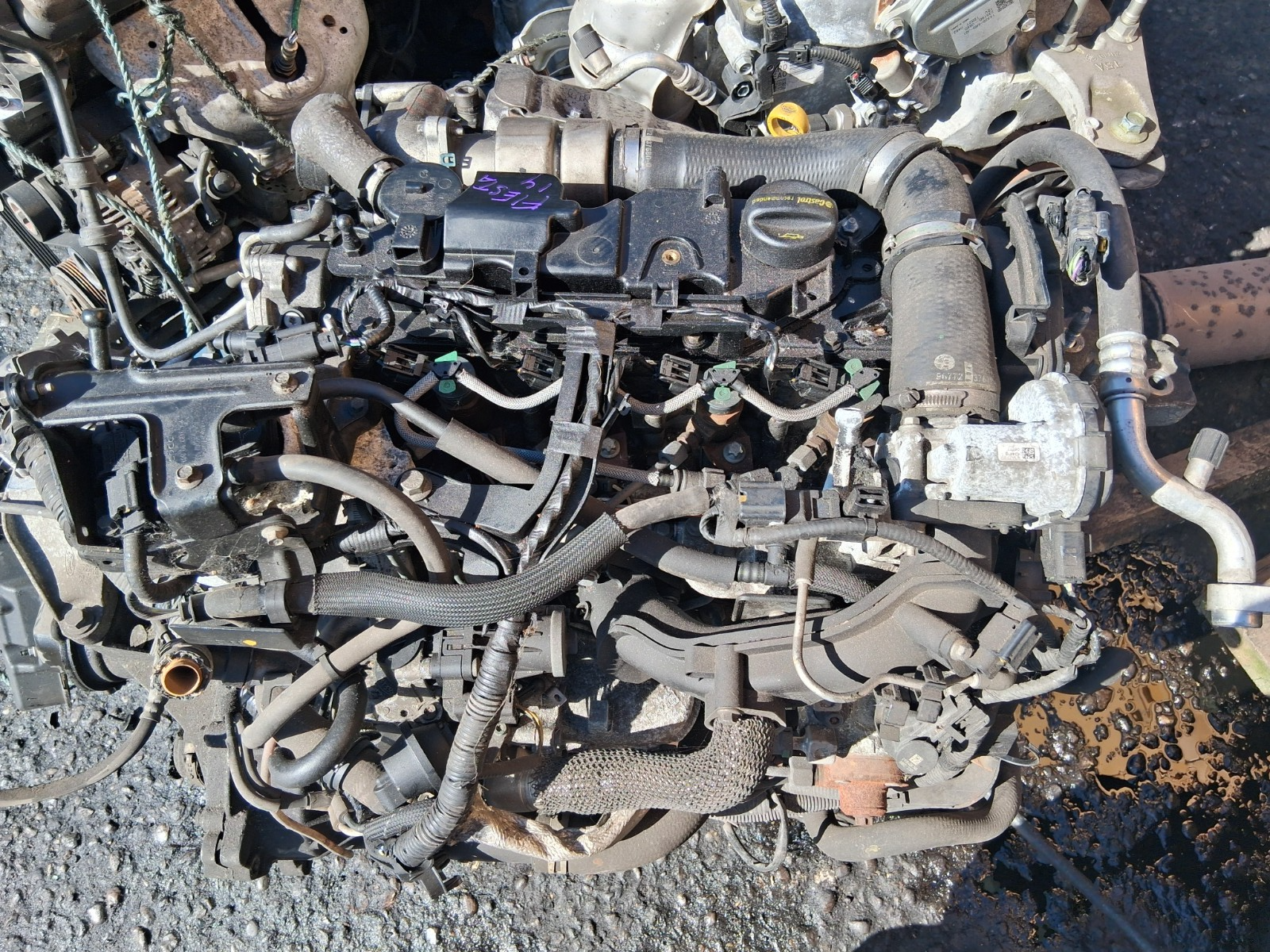 2014 FORD FIESTA MK7 1.5 DIESEL COMPLETE ENGINE UGJC MILES 75K