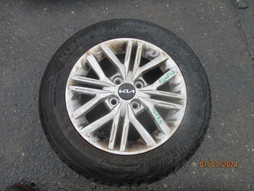 KIA PICANTO MK3 2023 14 INCH ALLOY WHEEL WITH TYRE 175/65R14 52910G6650