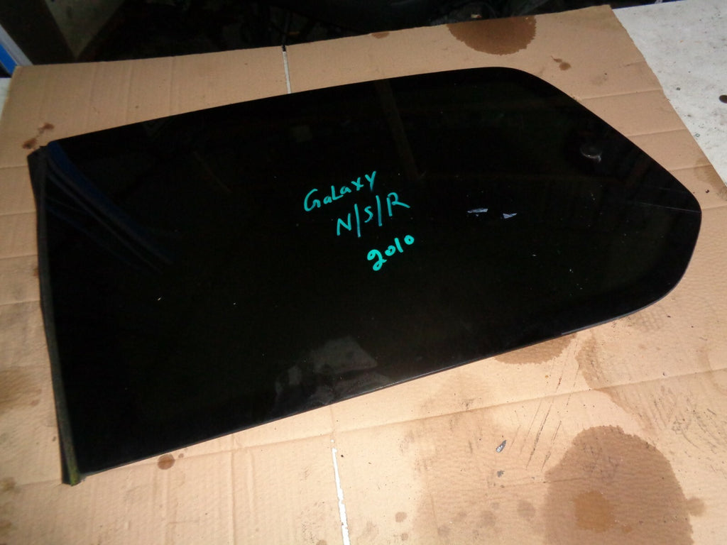FORD GALAXY 2010 NSR PASSENGER SIDE REAR DOOR QUARTER PANEL WINDOW GLASS