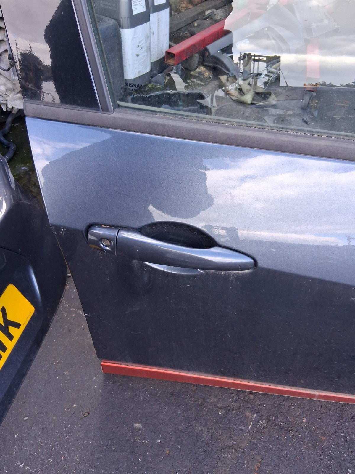2018 NISSAN MICRA K14 OSF DRIVER SIDE FRONT COMPLETE DOOR GREY TITANIUM KPN