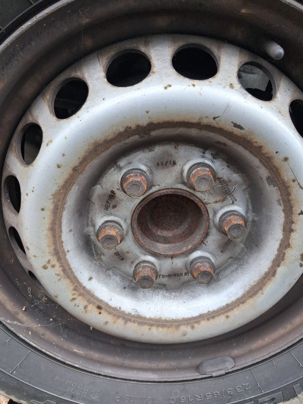 2016 MERCEDES SPRINTER MK2 W906 16 INCH STEEL WHEEL WITH TYRE 235/65R16