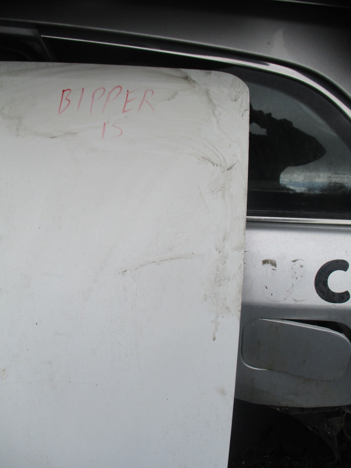 PEUGEOT BIPPER 2015 NSR PASSENGER SIDE SLIDING LOADING DOOR WHITE
