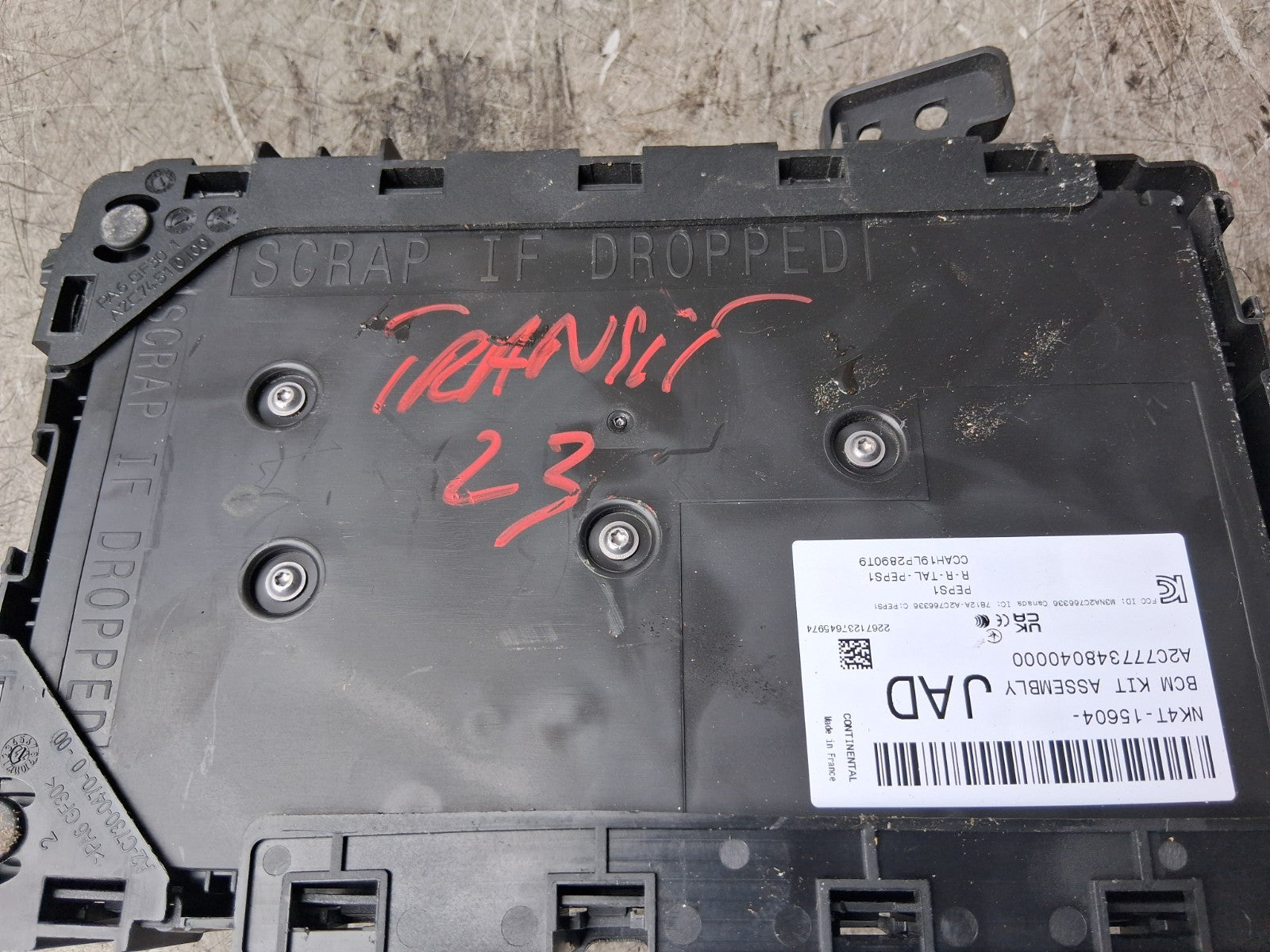 2023 FORD TRANSIT MK8 350 2.0 DIESEL BODY CONTROL UNIT BGM NK4T15604