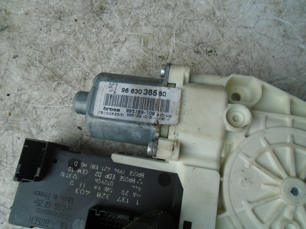 PEUGEOT 407 2006 2.0 DIESEL OSF DRIVER SIDE FRONT WINDOW MOTOR 9663036580
