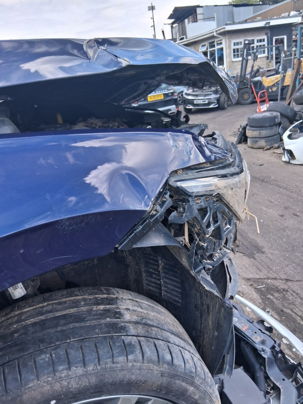 2022 VW VOLKSWAGEN GOLF MK8 R LINE OSF DRIVER SIDE FRONT RIGHT WING PANEL BLUE