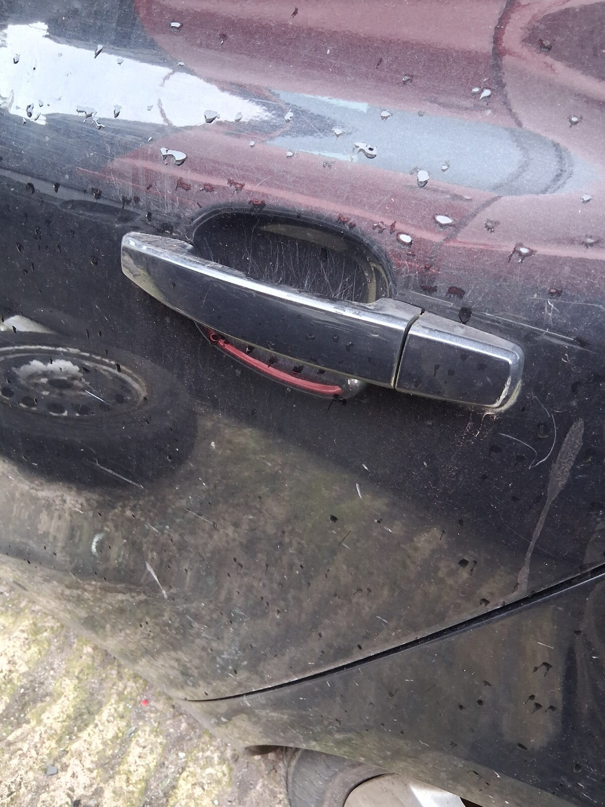 2014 VAUXHALL ZAFIRA TOURER C MK3 NSR PASSENGER SIDE REAR EXTERIOR DOOR HANDLE