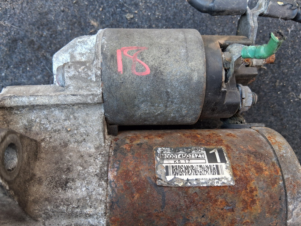 CITROEN C2 2005 1.1 PETROL ENGINE STARTER MOTOR 9656317780