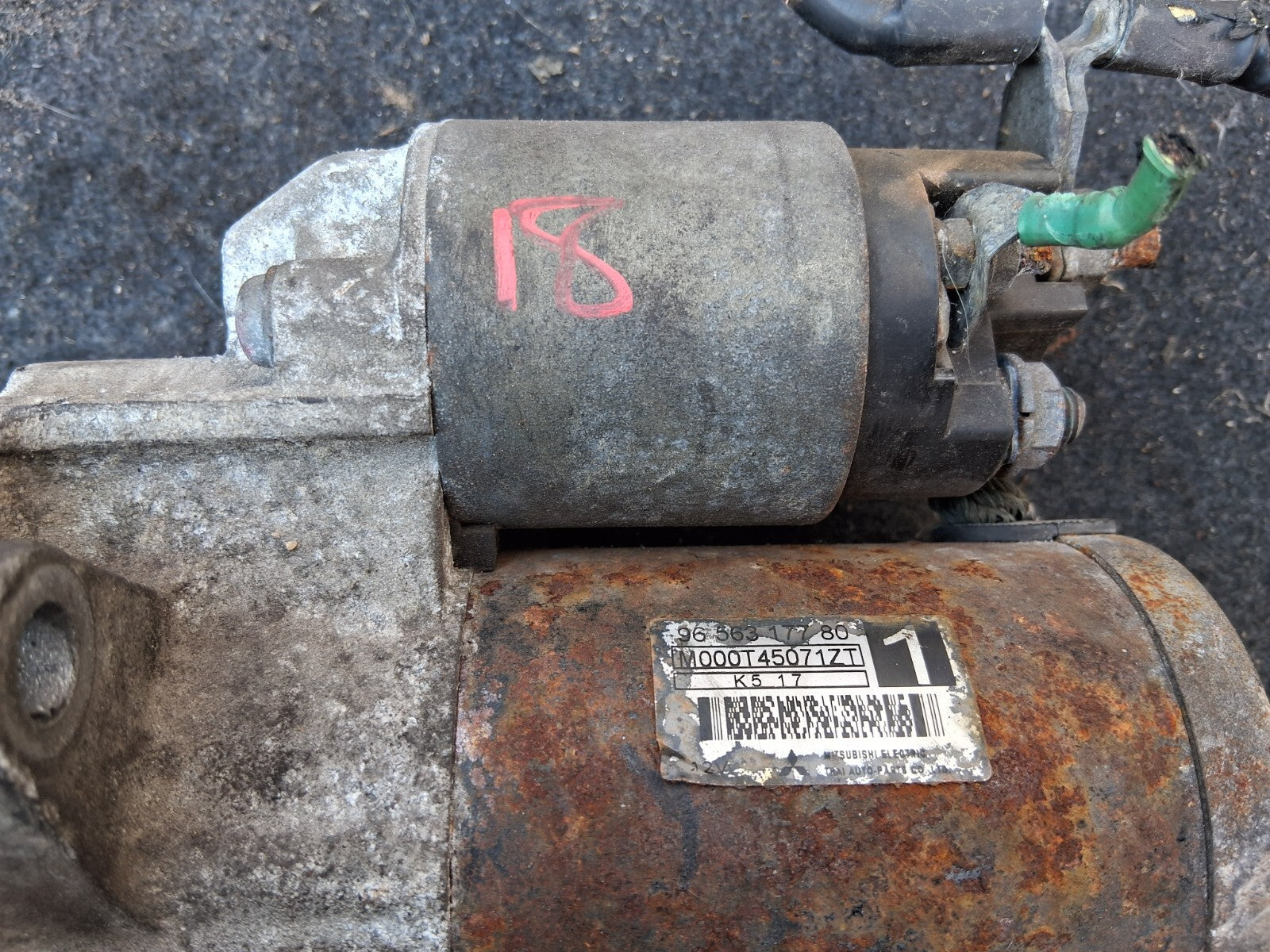 CITROEN C2 2005 1.1 PETROL ENGINE STARTER MOTOR 9656317780