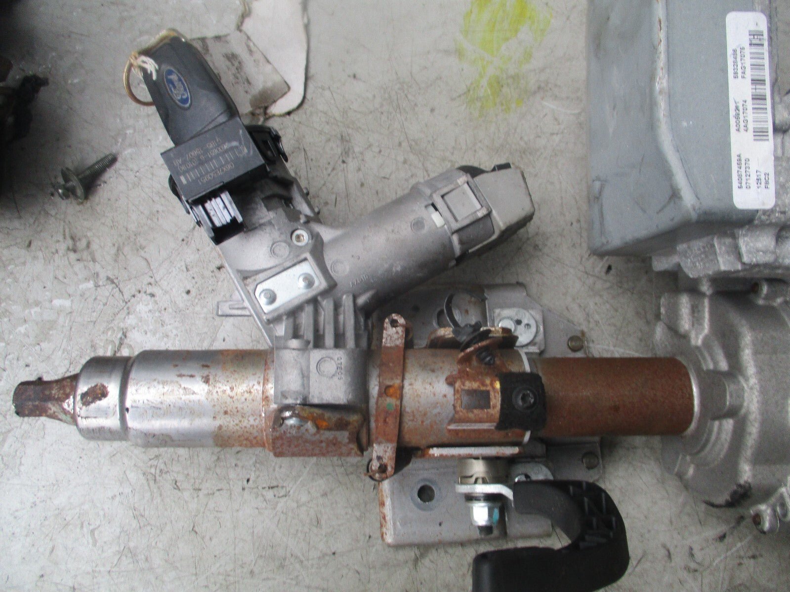 2018 FORD KA + POWER STEERING COLUMN H1B13D071BC