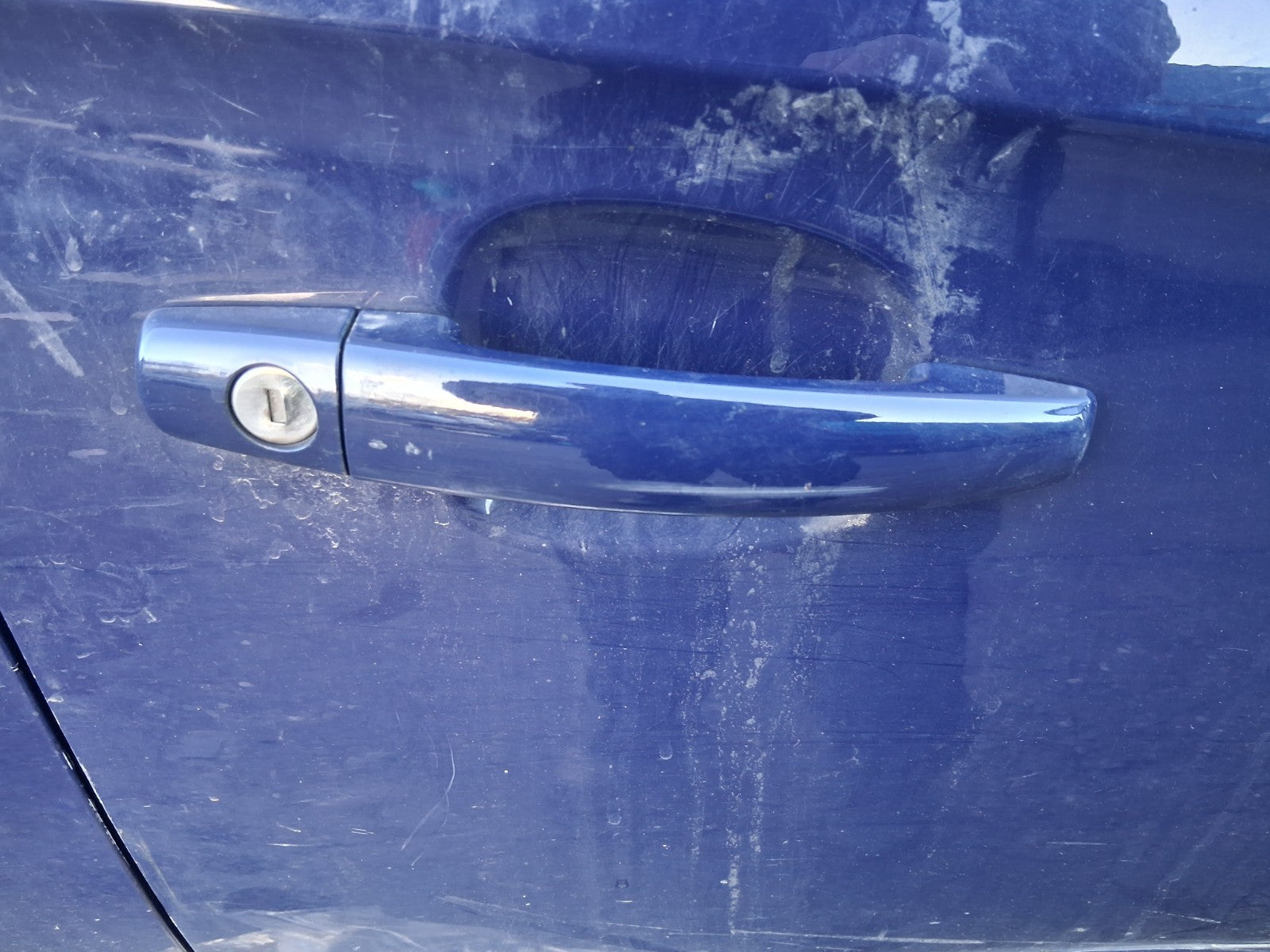 2016 VAUXHALL CORSA E OSF DRIVER SIDE FRONT RIGHT EXTERIOR DOOR HANDLE BLUE