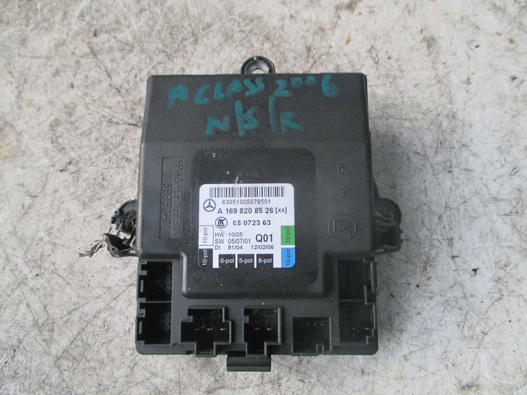 MERCEDES BENZ A CLASS 2006 NSR PASSENGER REAR DOOR CONTROL MODULE A1698208526