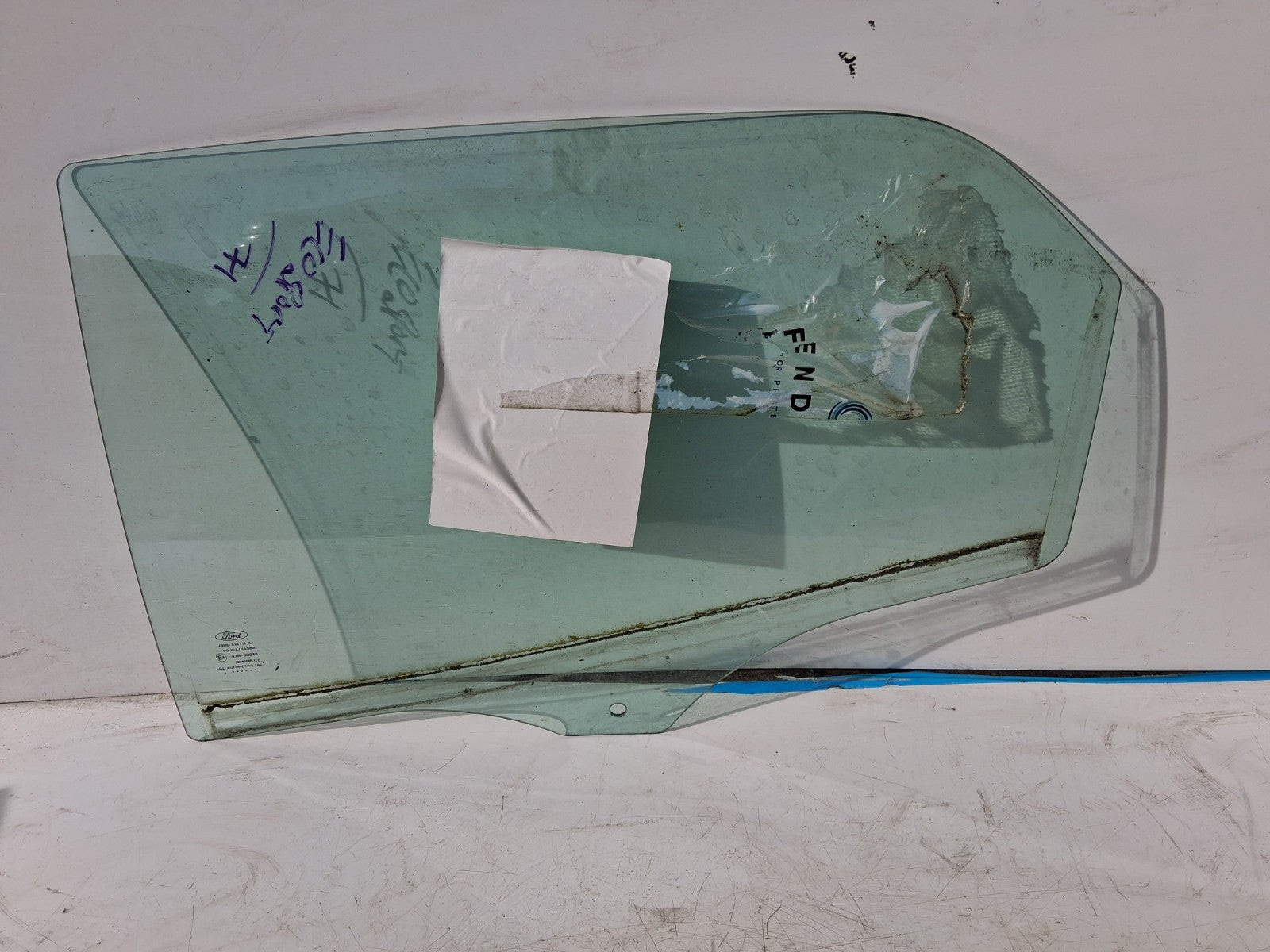 2021 FORD ECOSPORT 71 NSR REAR PASSENGER SIDE FRONT DOOR WINDOW GLASS 43R00048
