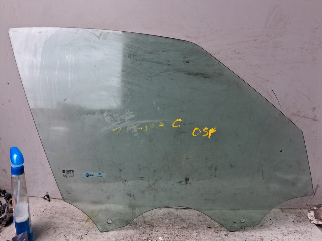 VAUXHALL ZAFIRA C MK3 2017 OSF DRIVER SIDE FRONT RIGHT WINDOW GLASS 43R00049