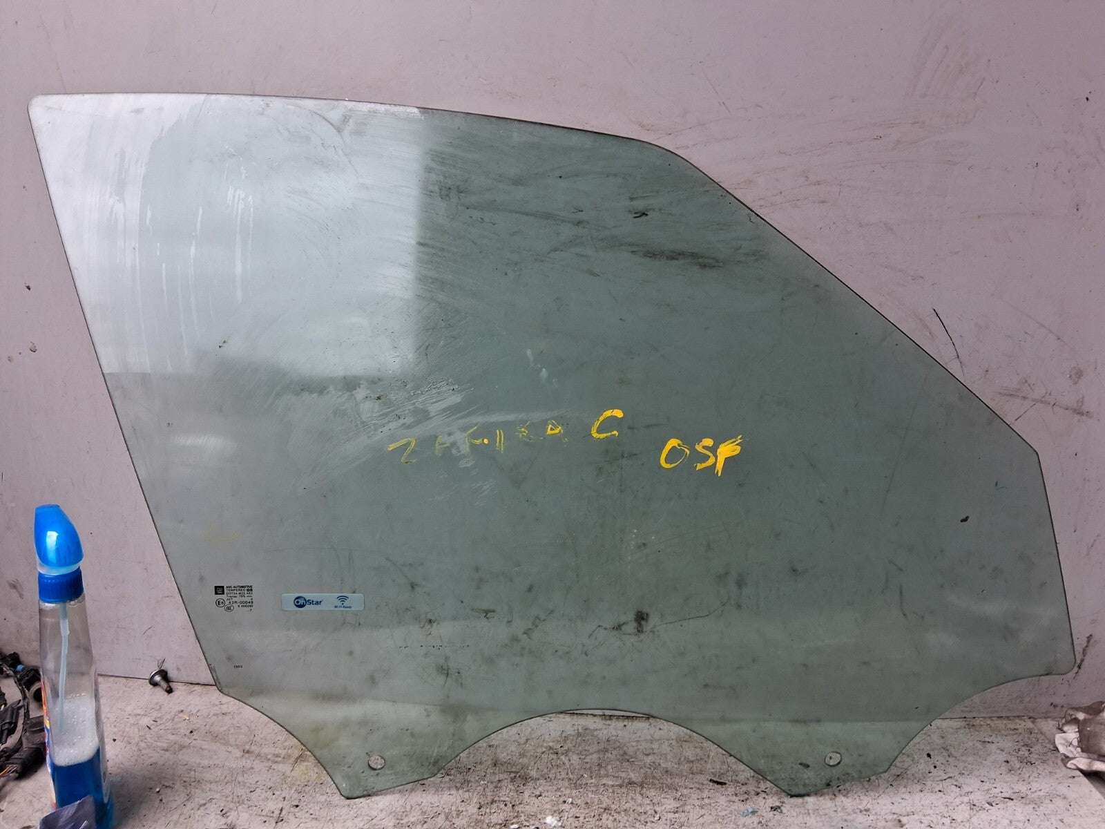 VAUXHALL ZAFIRA C MK3 2017 OSF DRIVER SIDE FRONT RIGHT WINDOW GLASS 43R00049