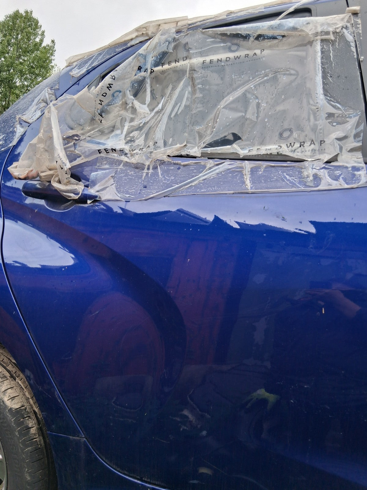 2023 TOYOTA YARIS MK4 OSR DRIVER SIDE REAR RIGHT BARE DOOR BLUE