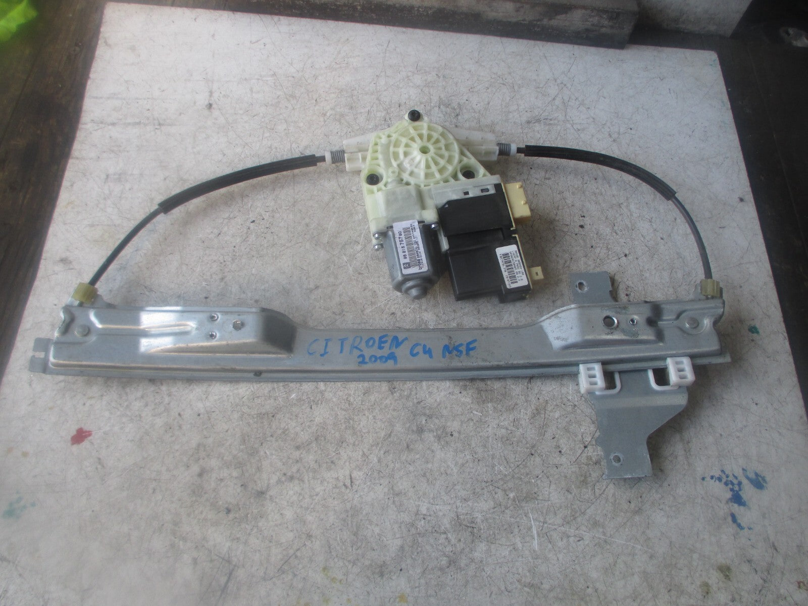 2009 CITROEN C4 NSF FRONT PASSENGER SIDE DOOR WINDOW MOTOR REGULATOR 9681575780