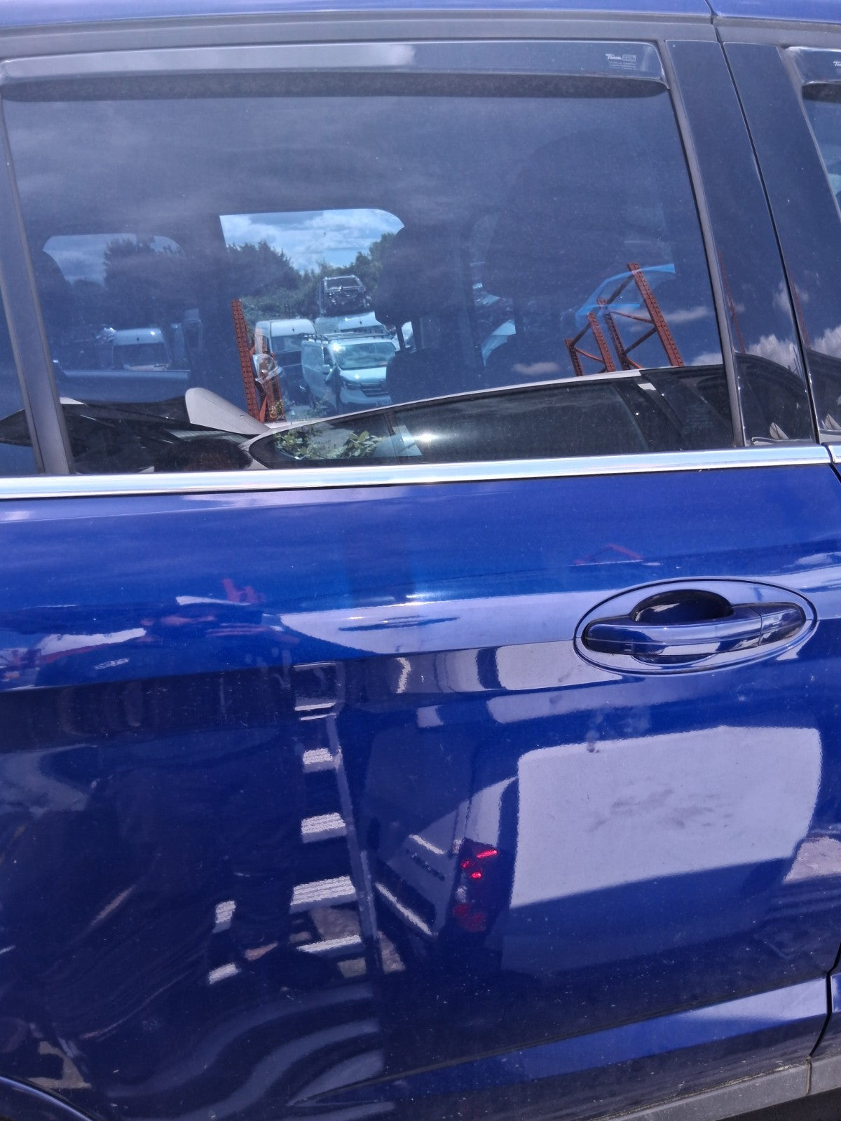 2015 FORD GRAND C MAX MK2 OSR DRIVER SIDE REAR BARE SLIDING DOOR IMPACT BLUE HE