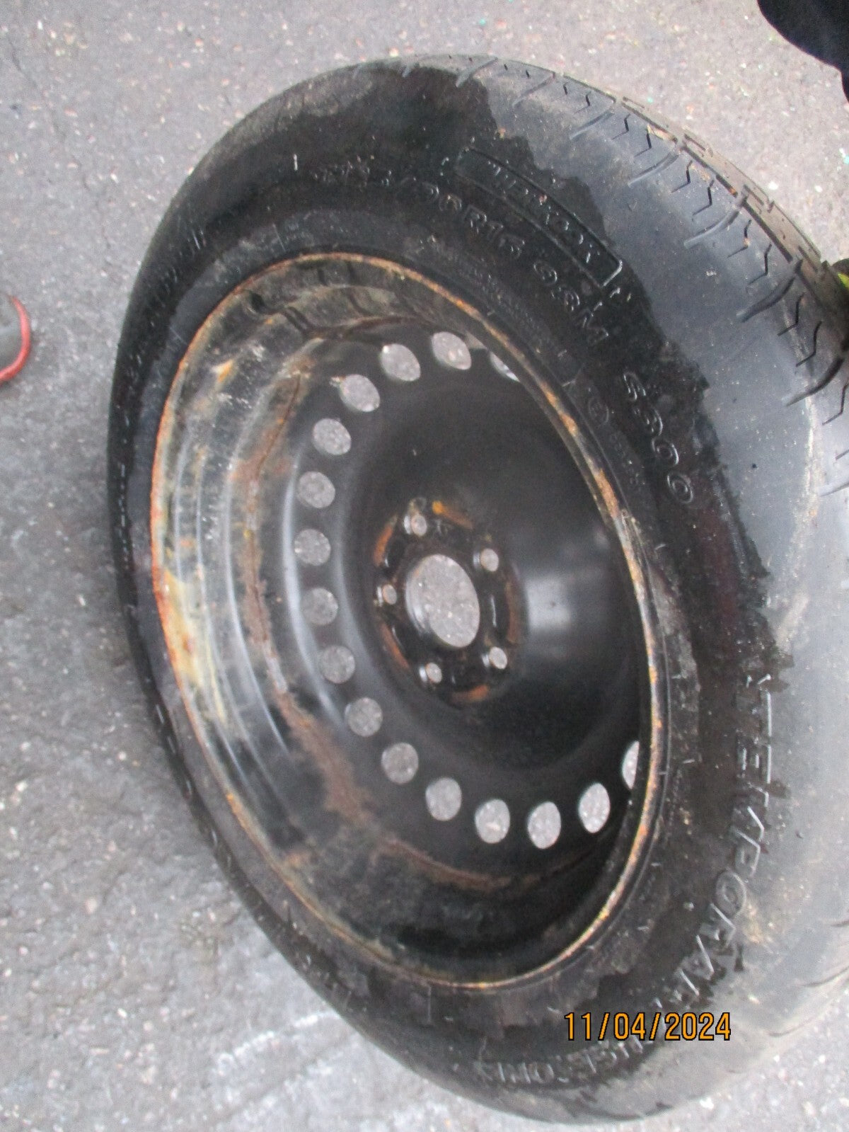 FORD FOCUS MK3 2017 16 INCH SPACESAVER WHEEL WITH TYRE T125/90R16