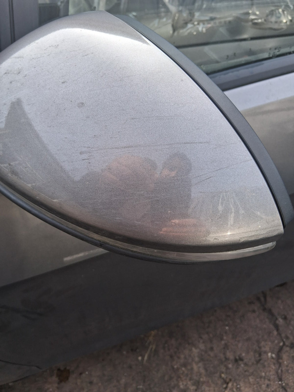2016 VOLKSWAGEN GOLF MK7 NSF PASSENGER SIDE FRONT LEFT WING MIRROR GREY