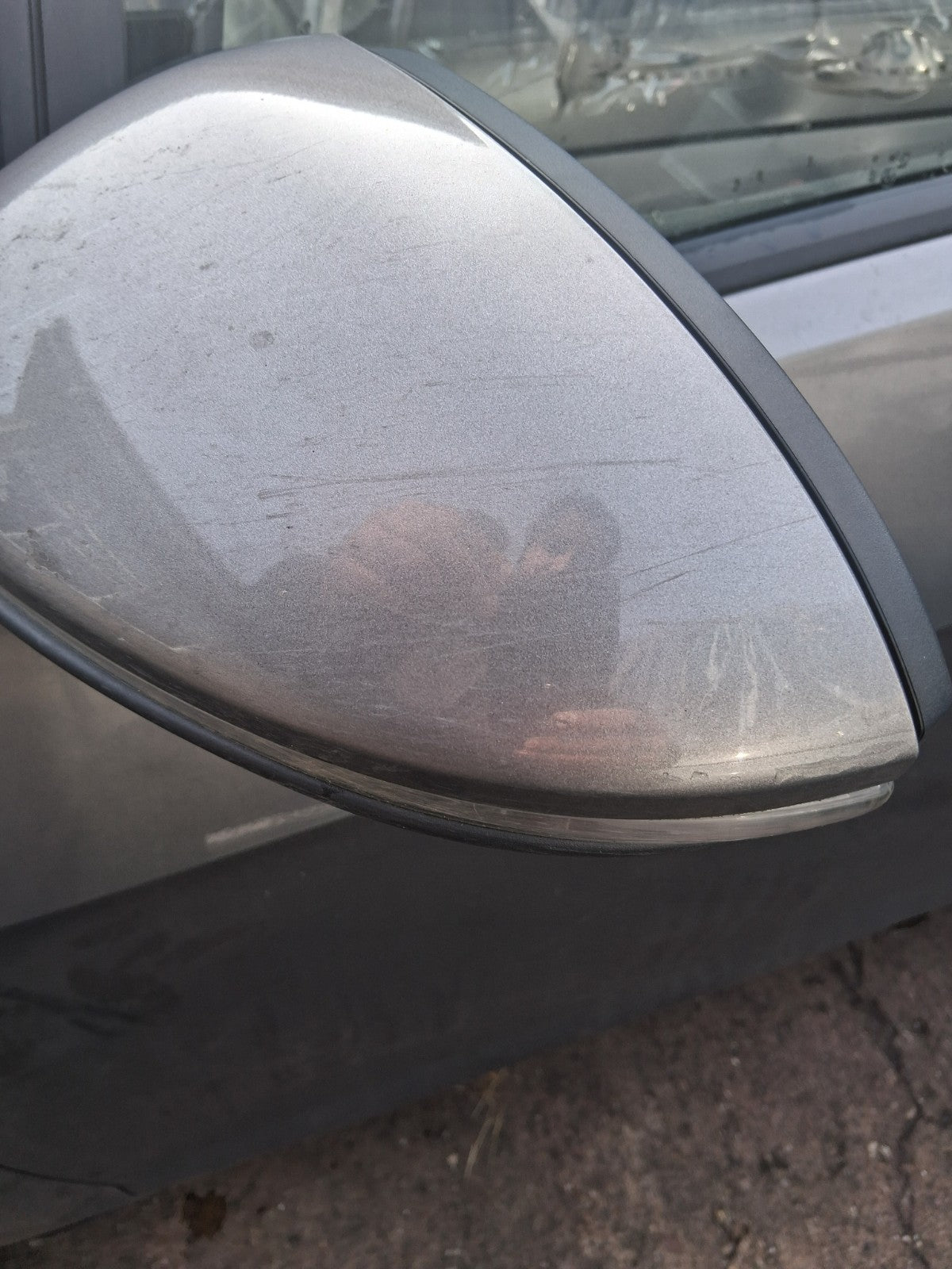 2016 VOLKSWAGEN GOLF MK7 NSF PASSENGER SIDE FRONT LEFT WING MIRROR GREY
