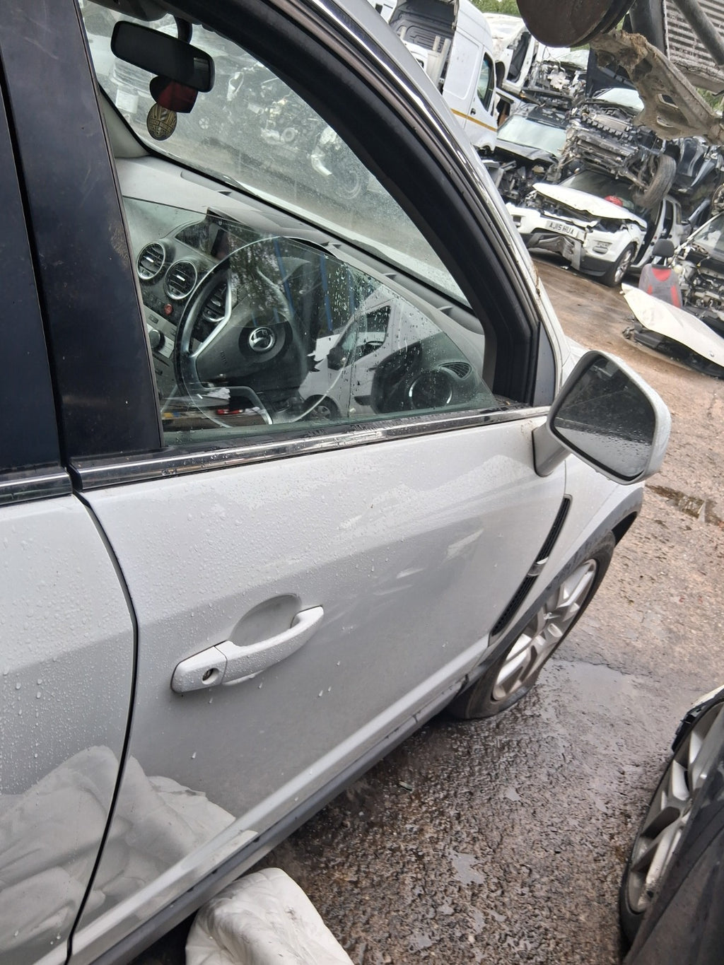 2015 VAUXHALL ANTARA MK1 OSF DRIVER SIDE FRONT DOOR WHITE GAZ