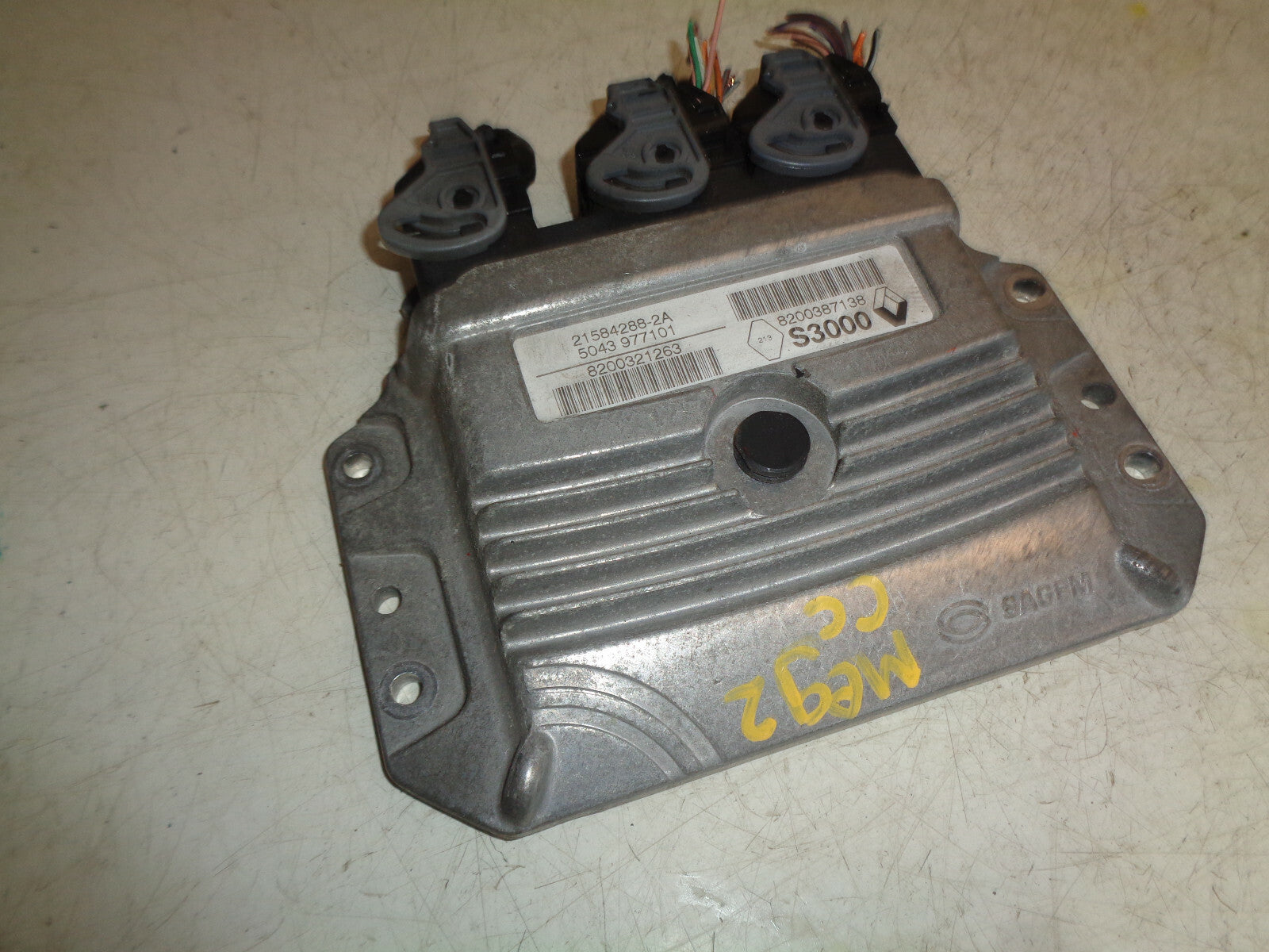 RENAULT MEGANE CC MK2 1.6 PETROL ECU ENGINE CONTROL MODULE UNIT 8200321263
