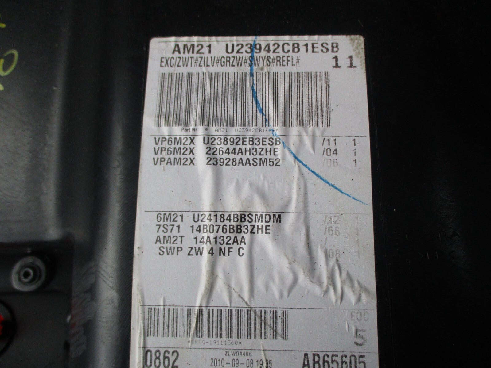 FORD S-MAX 2010 OSF DRIVER SIDE FRONT INTERIOR CARD U23942CB1ESB