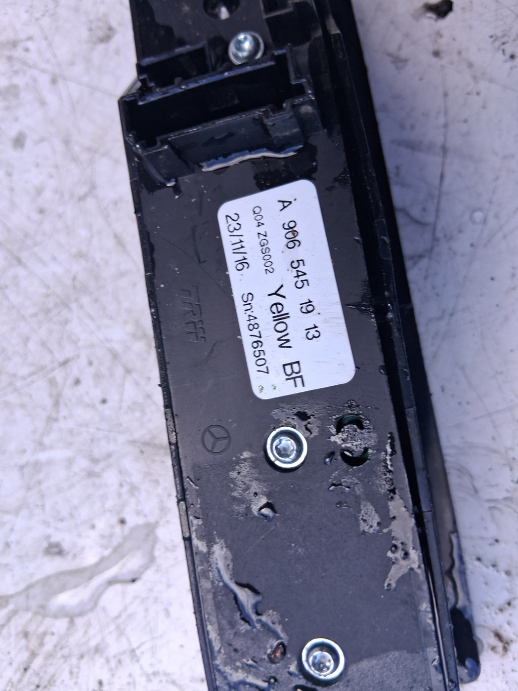 2016 MERCEDES SPRINTER W906 NSF PASSENGER SIDE LEFT WINDOW SWITCH A9065451913