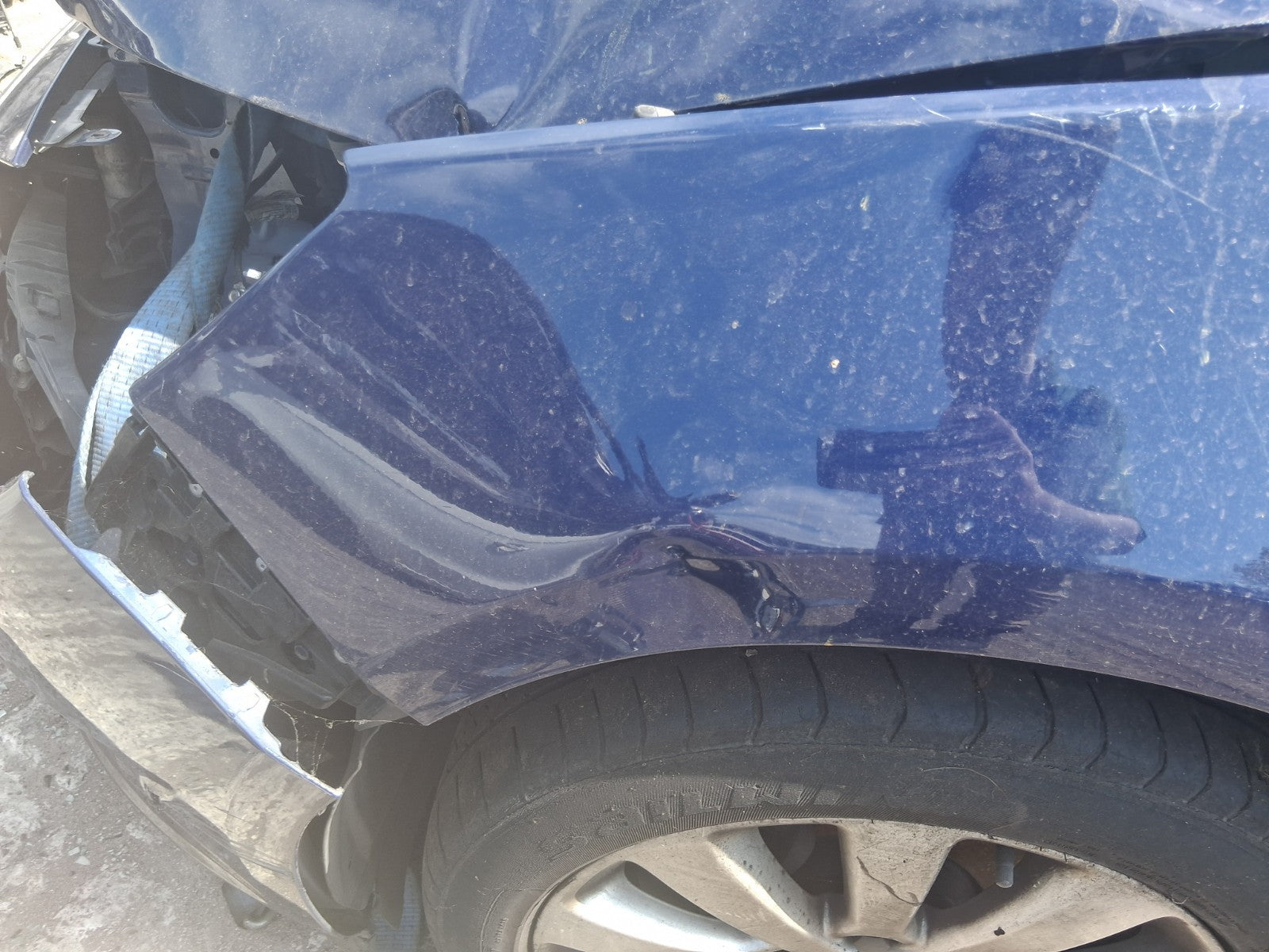 2013 VAUXHALL ASTRA J ESTATE NSF PASSENGER SIDE FRONT LEFT WING PANEL BLUE