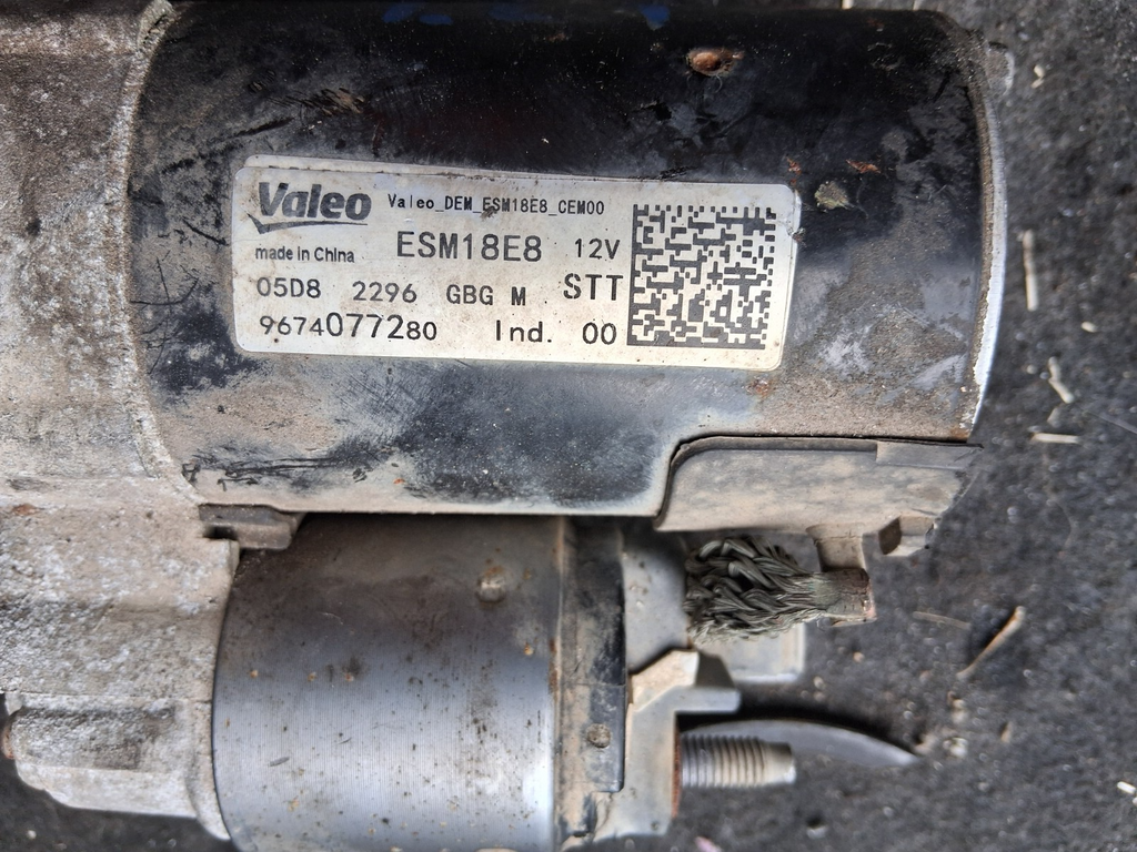 2018 VAUXHALL GRANDLAND X SE 1.2 PETROL STARTER MOTOR 9674077280