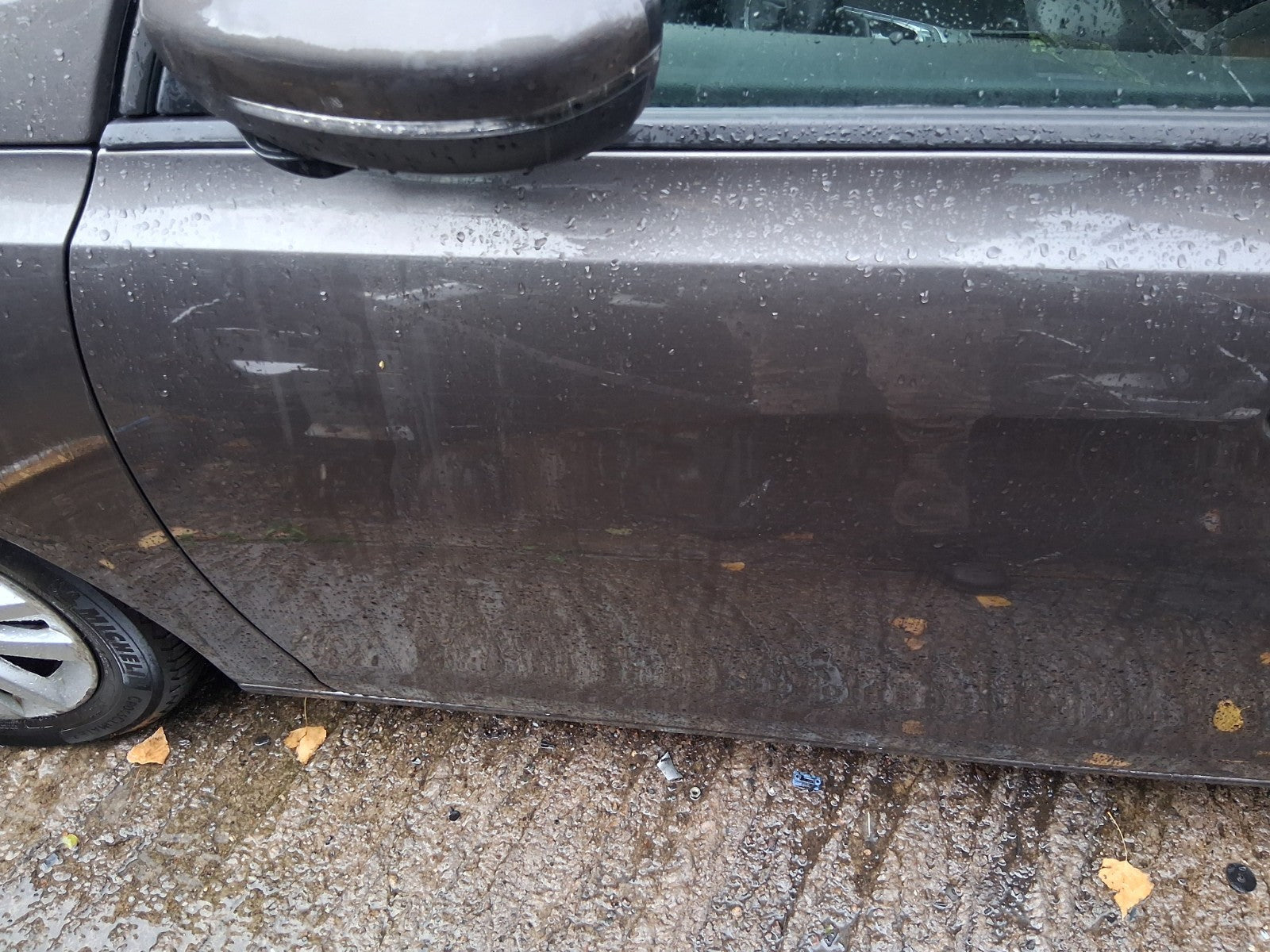 2015 PEUGEOT 308 MK2 ESTATE NSF PASSENGER SIDE FRONT BARE DOOR GREY MOKA KKS